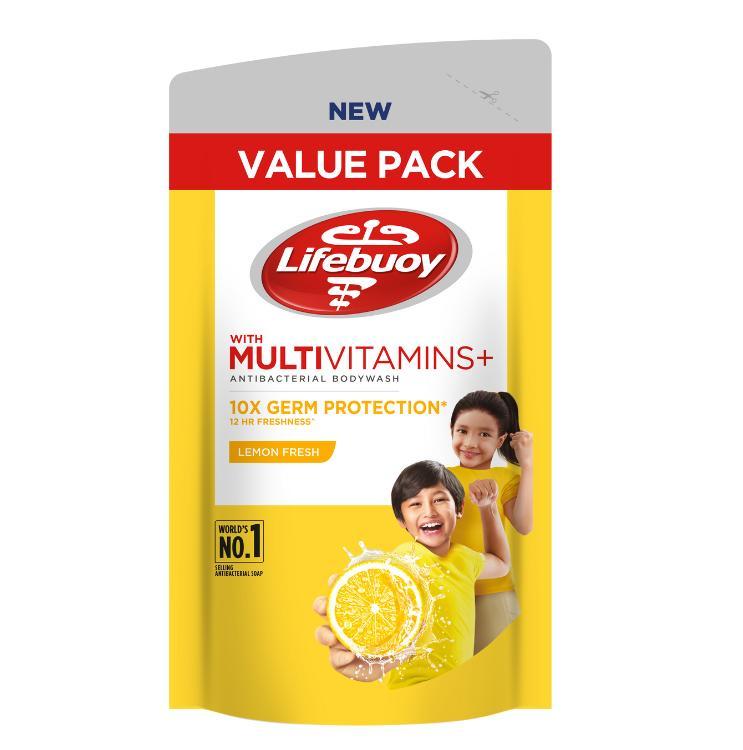 (VALUE PACK) Lifebuoy Body wash Anti Bacteria / Refill Pack - 450ml / 800 ml - LEMON FRESH