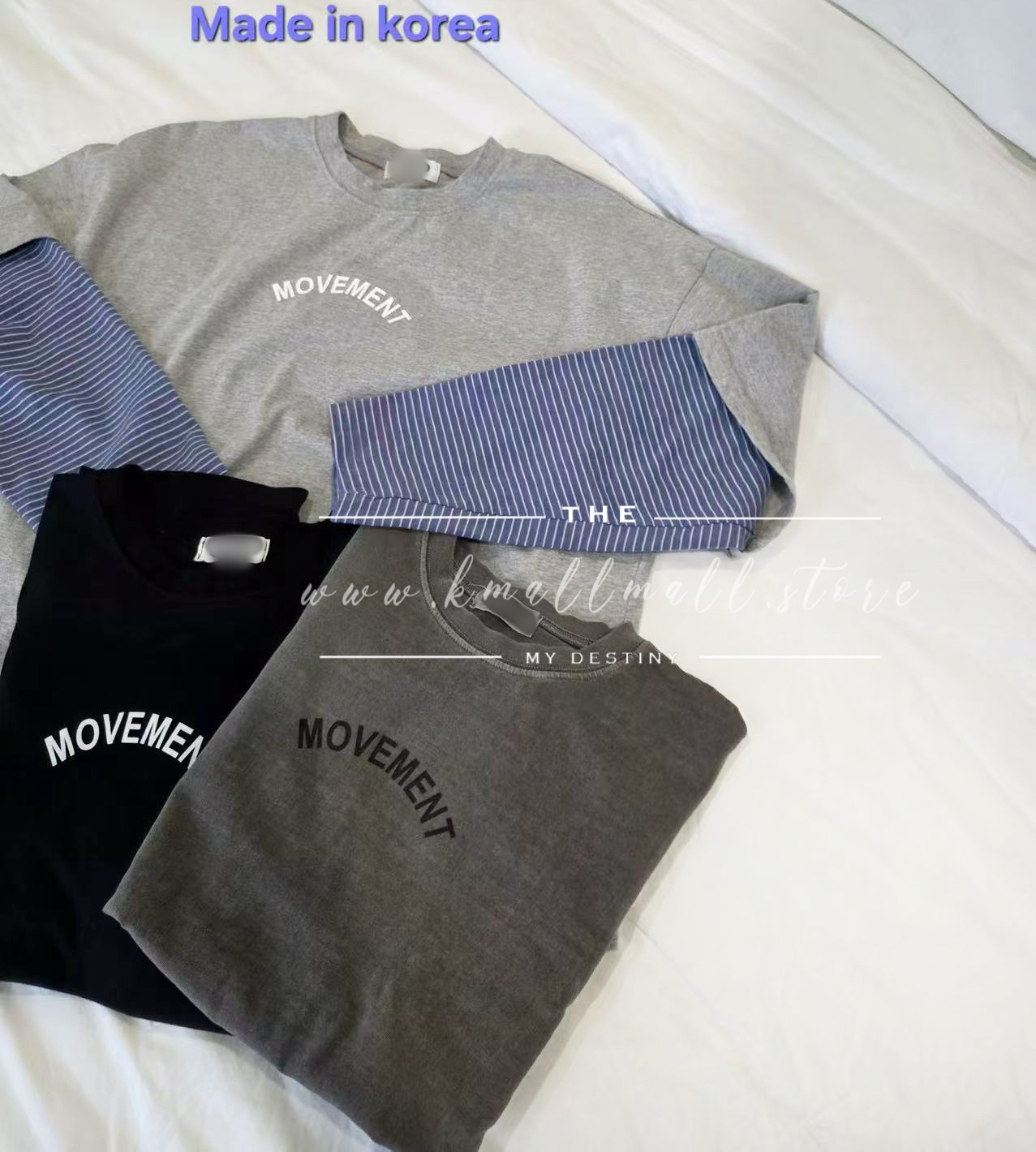  🍂初秋預訂✅ 假兩件英文字Tee