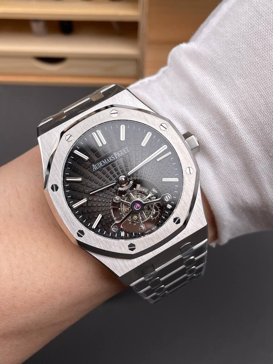 🚀爱彼 皇家橡树 26522灰/40mm/陀飞轮💯