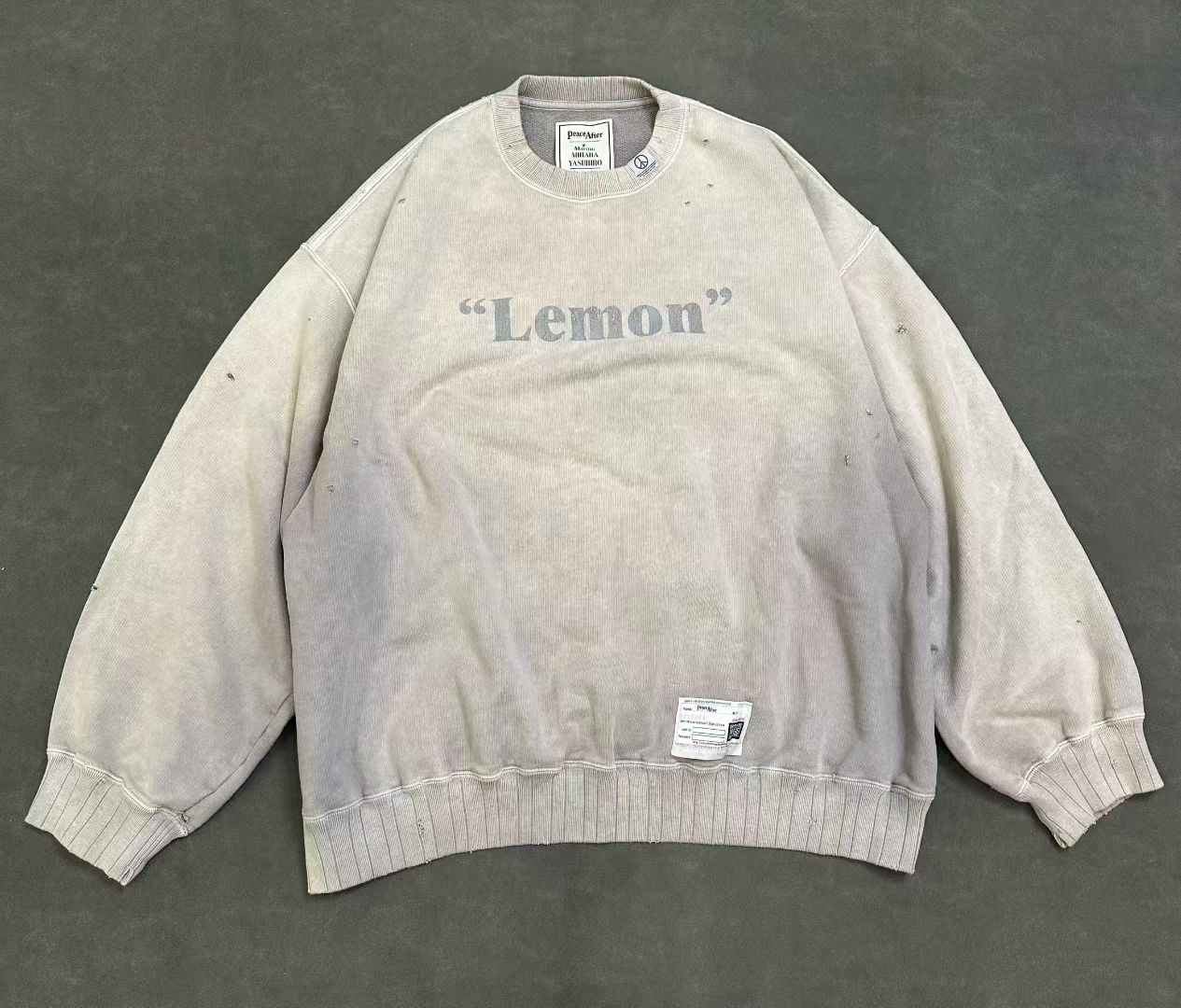 Peace and After x MMY" Lemon Pullover Sweatshirt 