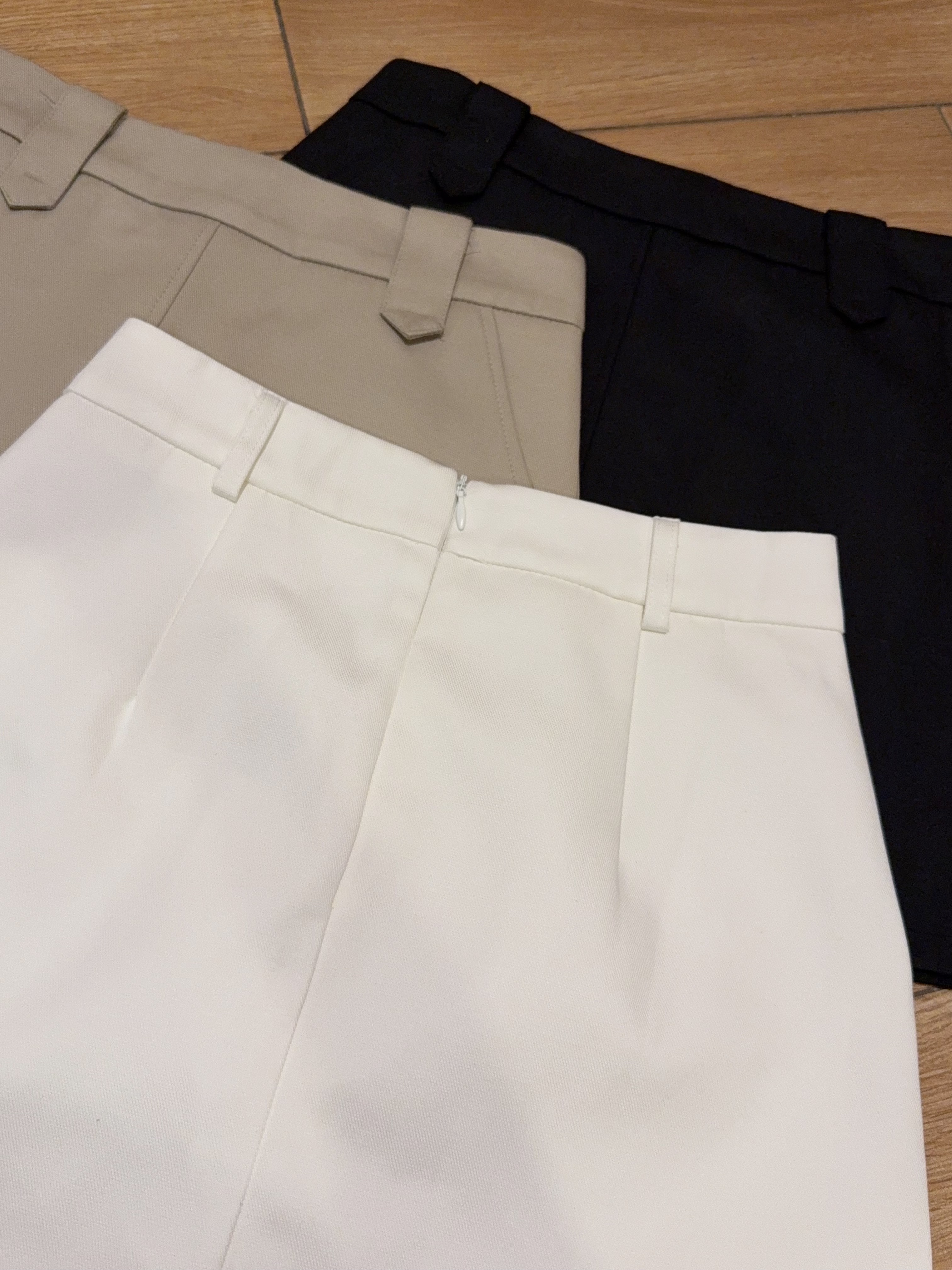 简约通勤洗水棉A字半身短裙R2984