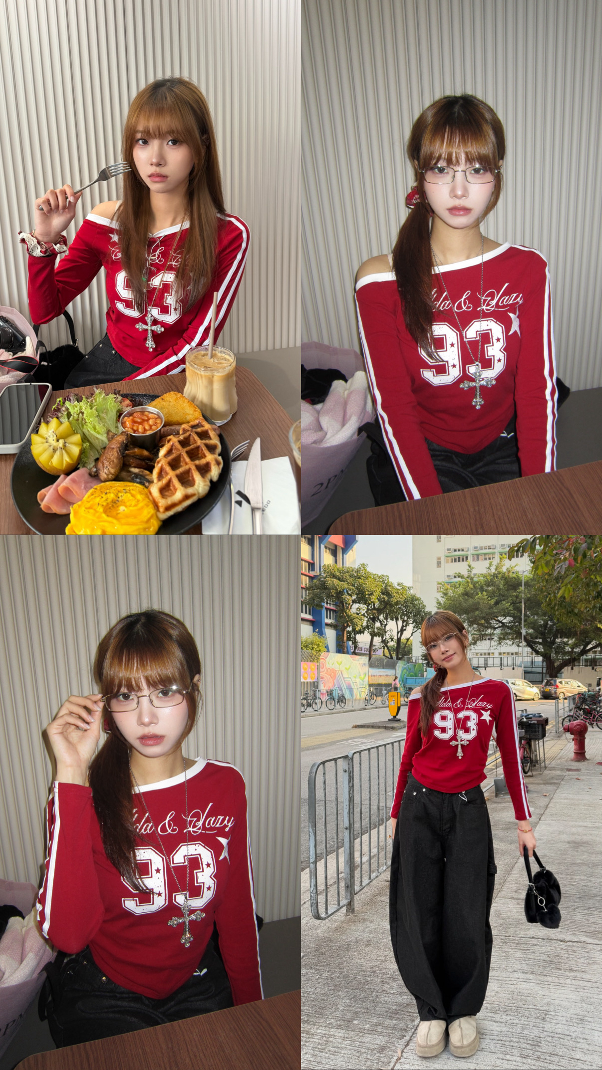 勁靚！韓國93 sporty斜膊上衣✨