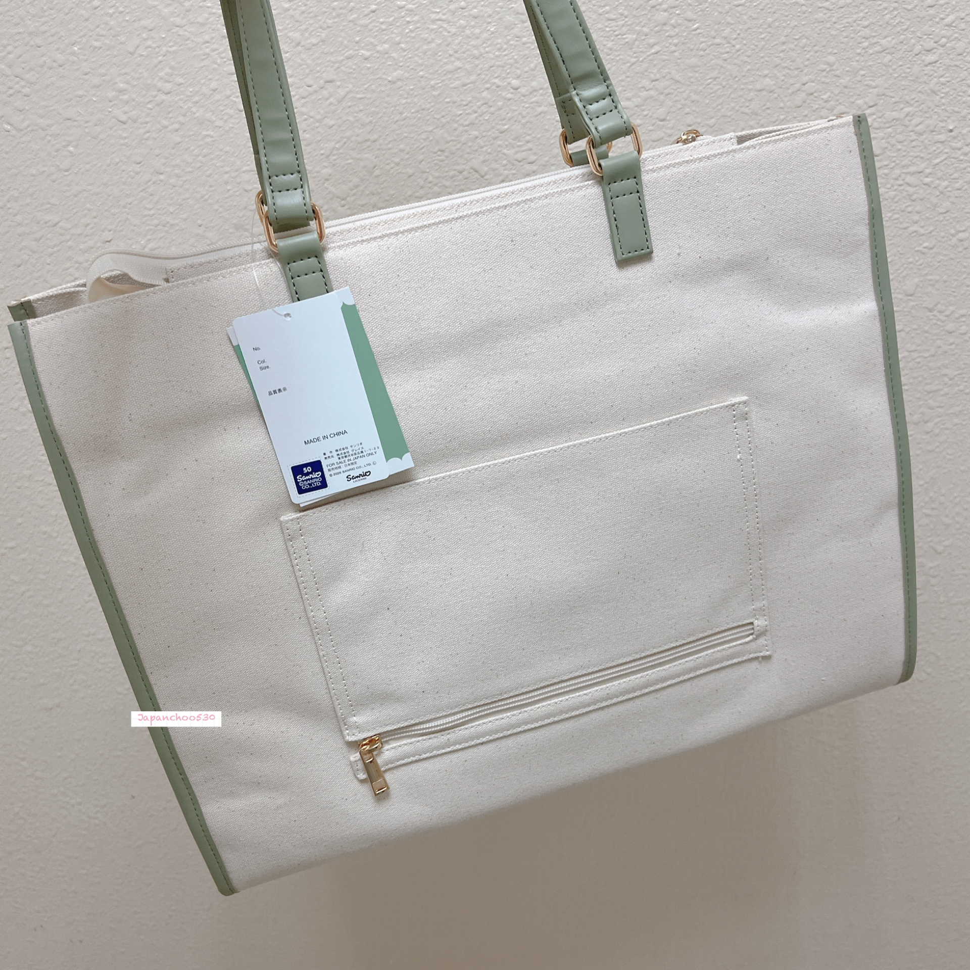 日本預訂📍Sanrio色彩圖案大容量Tote Bag/旅行袋 不包郵