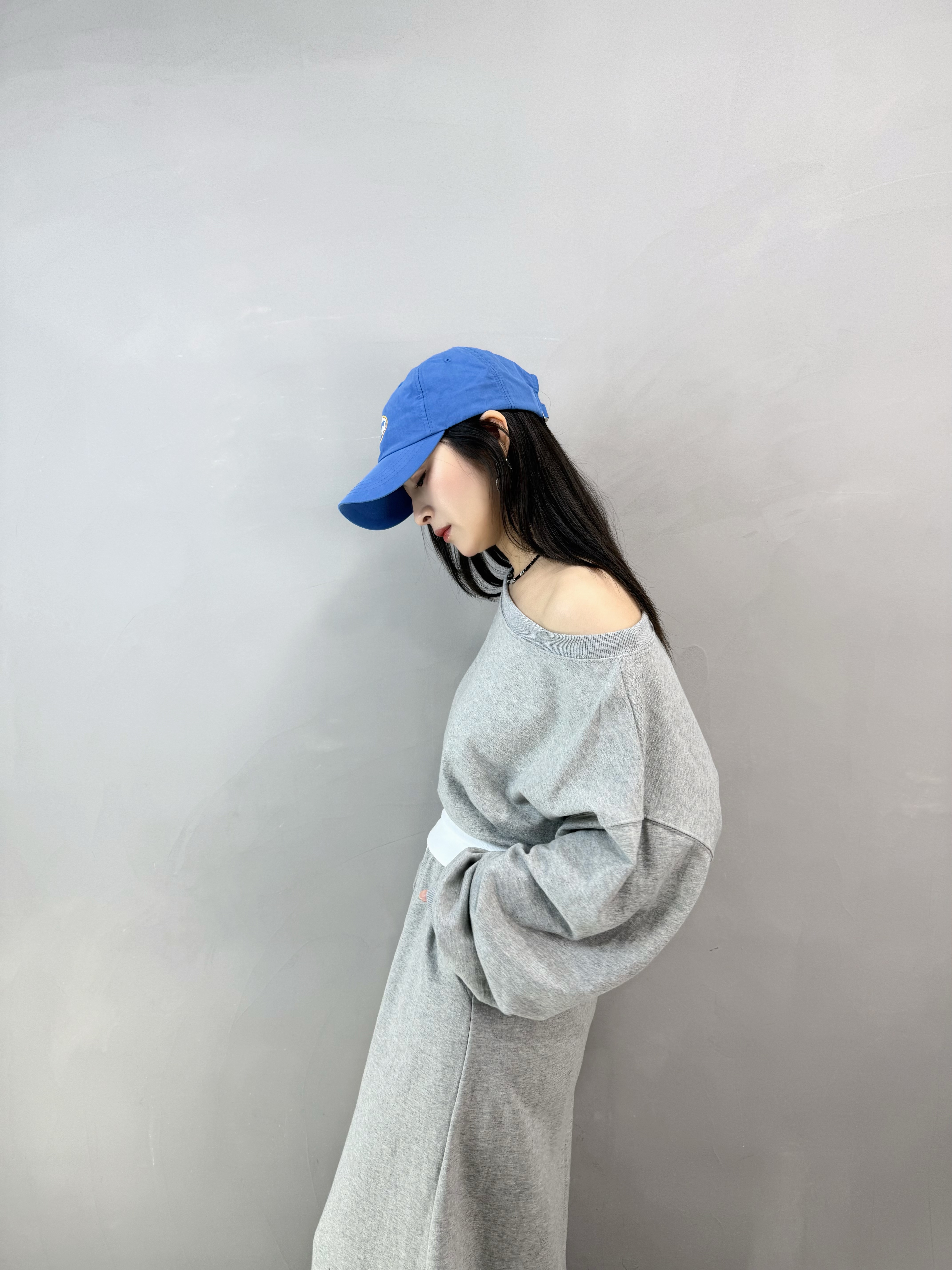 J84 拼色露膊+裙Set