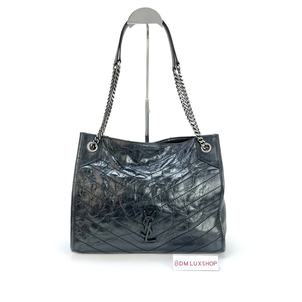 YSL Vintage Niki Shopping Tote Black
