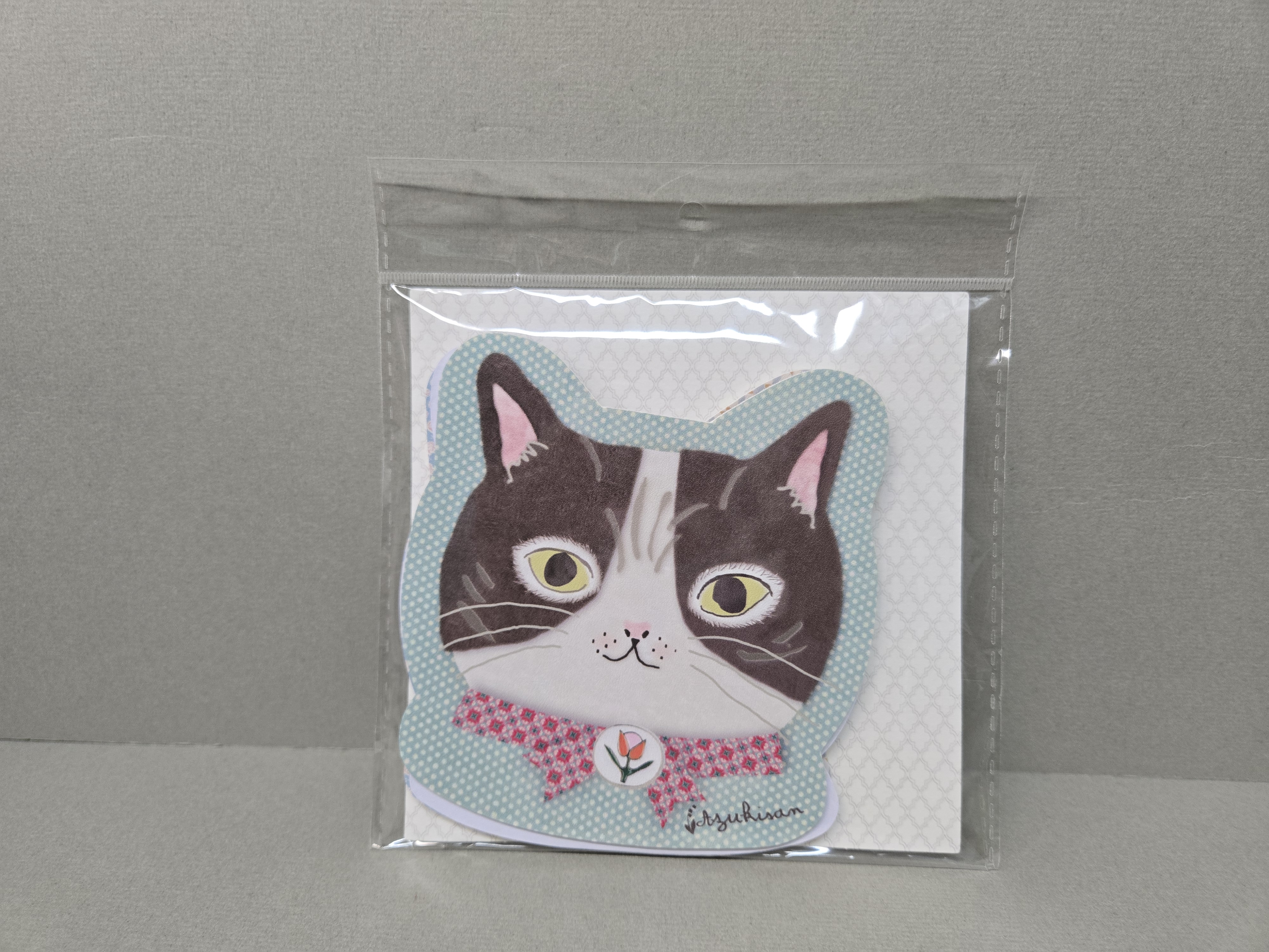 黑白貓咪吸水杯墊（內有三件）