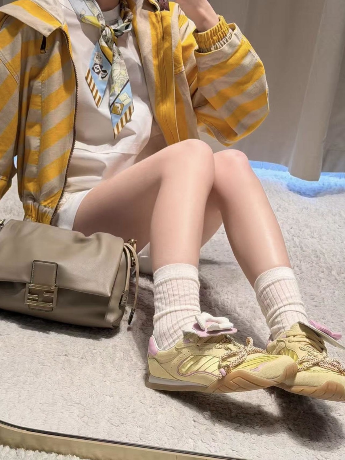 【頂級原單】FENDI Wave Pulse 綁帶低筒運動鞋