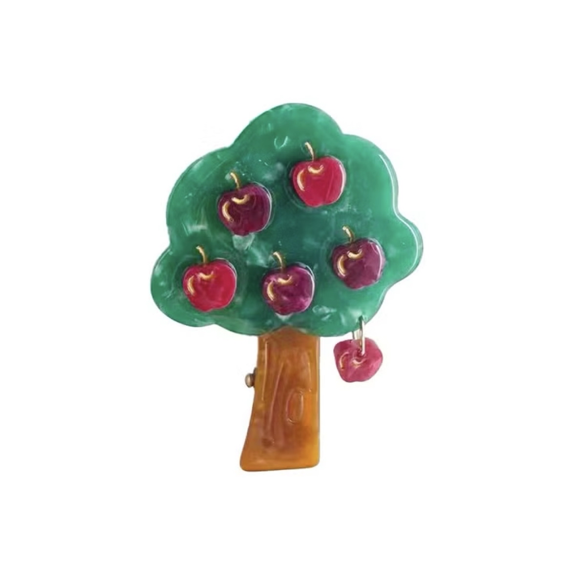 蘋果樹髮夾 鴨嘴夾