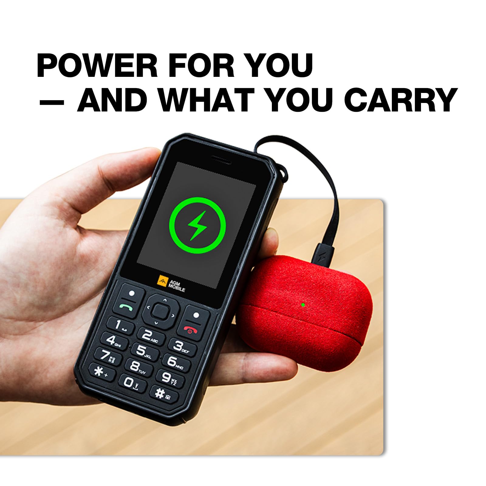 AGM M11 | 4G | 三防手機 | 功能手機 | 2.8" | 4,000mAh | 反向充電