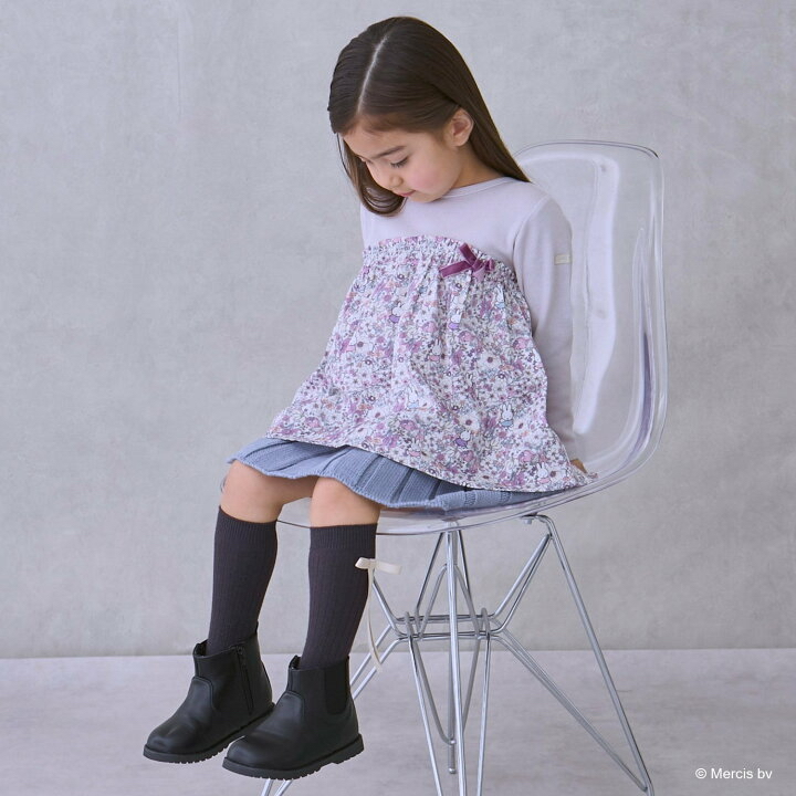 🇯🇵預訂 日本直送🇯🇵Petit Main x Miffy三色人物碎花印花絲帶長袖上衣