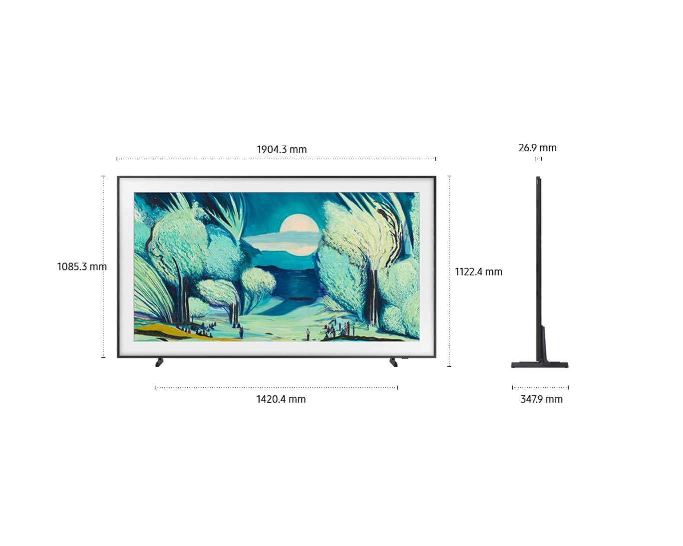 SAMSUNG QA85LS03F 三星 85吋 NeoQLED The Frame Pro 無線畫框電視85LS03F (國際版) 