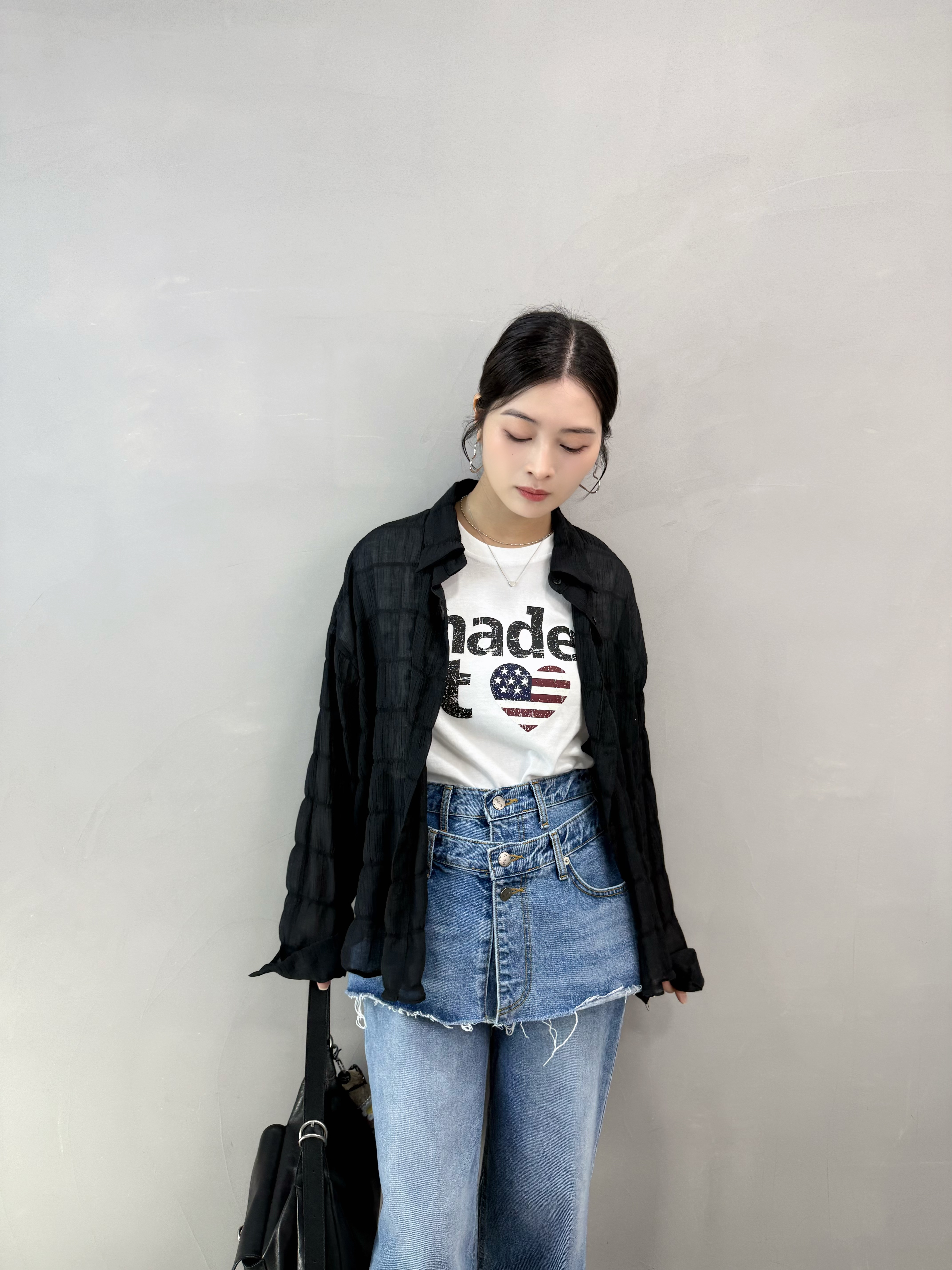 O66 國旗心心tee