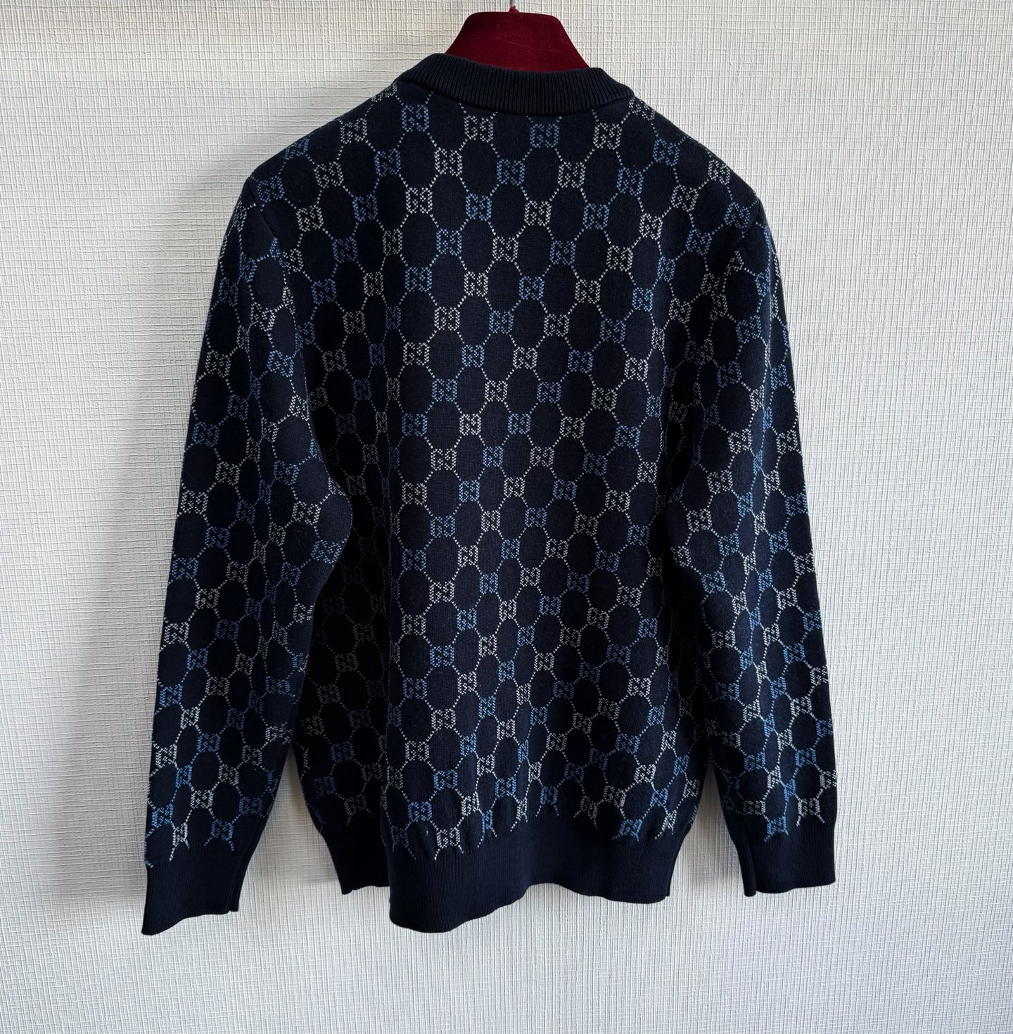 【頂級原單】GUCCI GG 提花羊毛圓領冷衫