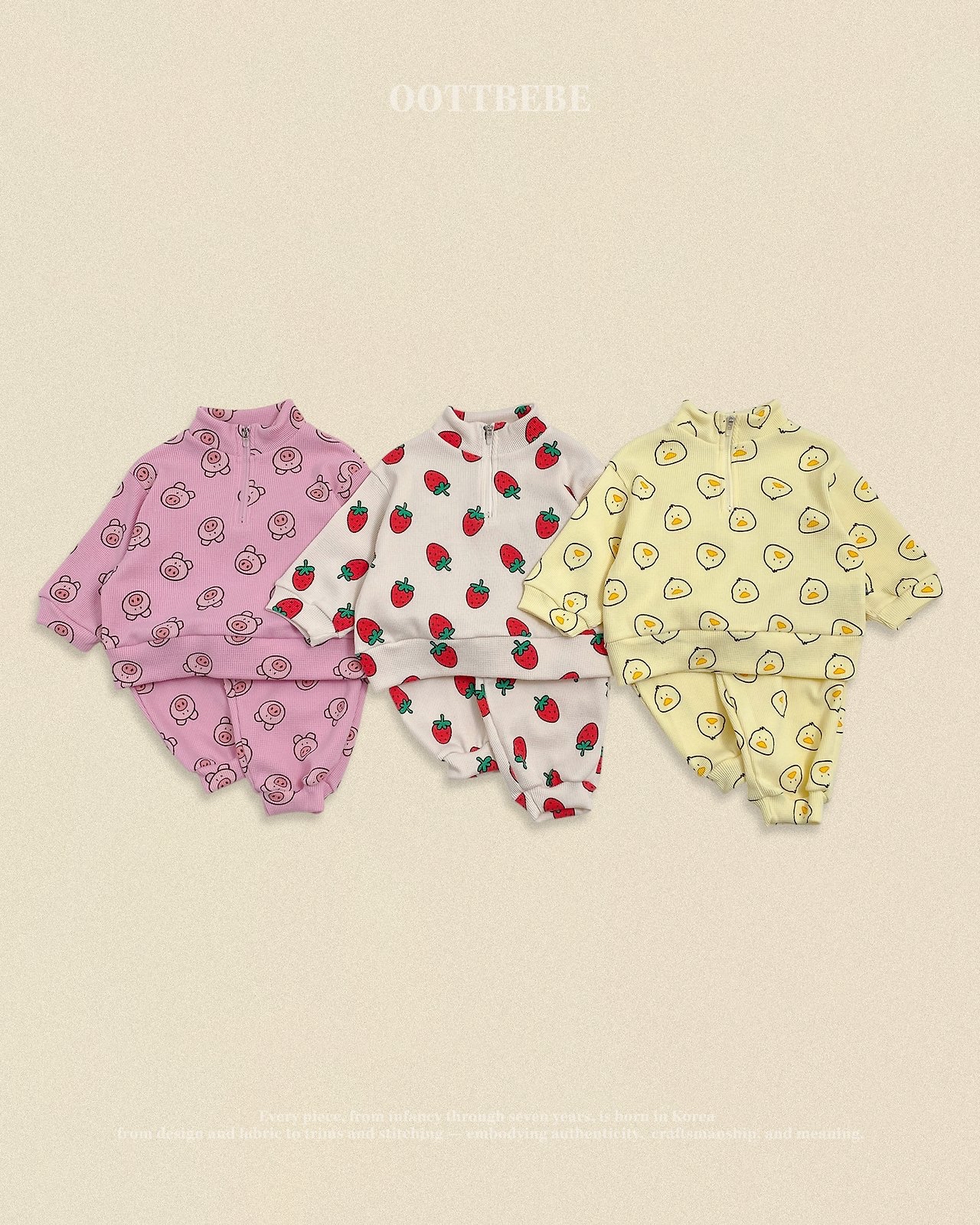 OOTT | Little Farm Waffle Anorak set