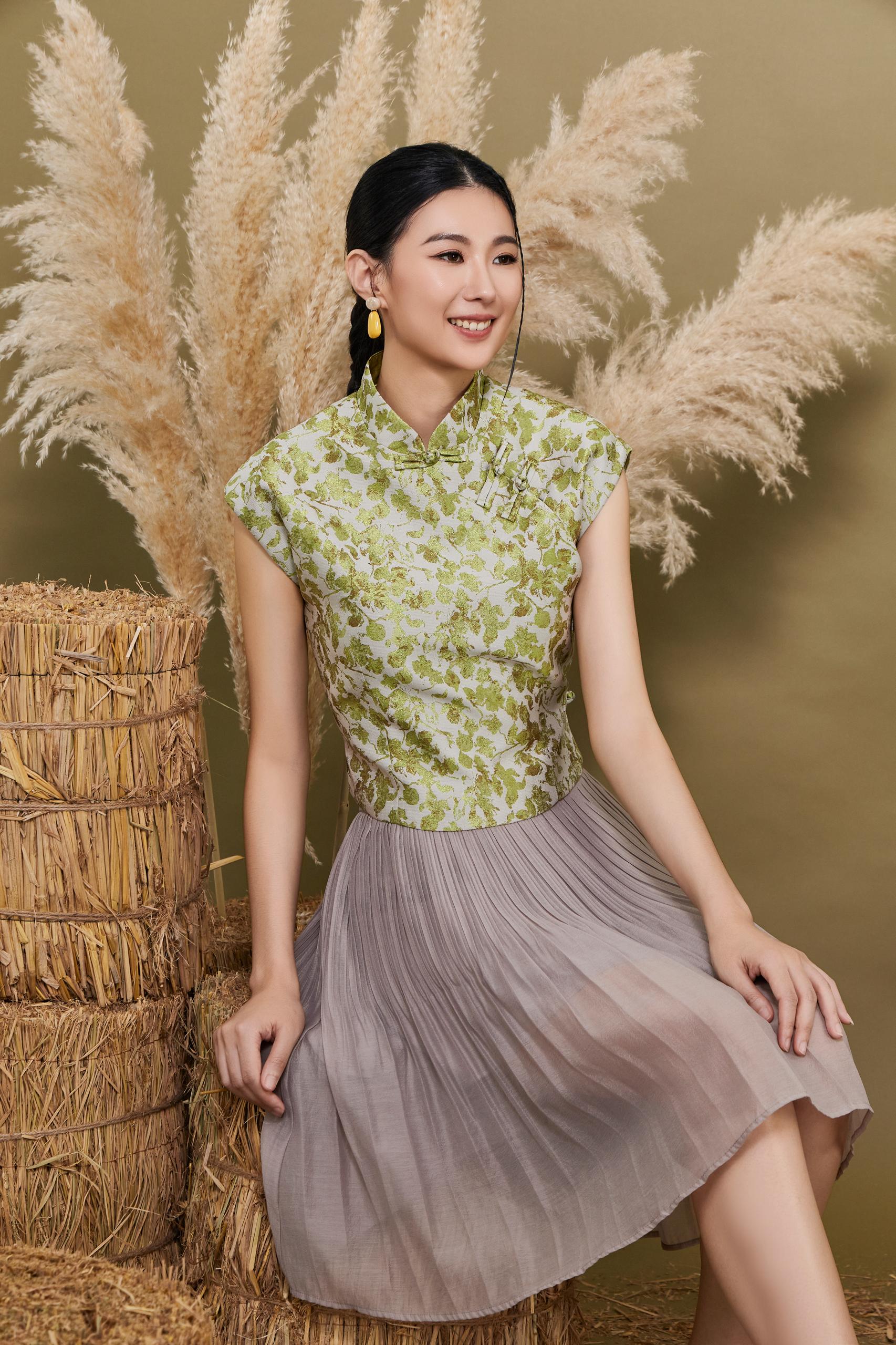 CS1442 MID RISE PLEETS MESH SKIRT