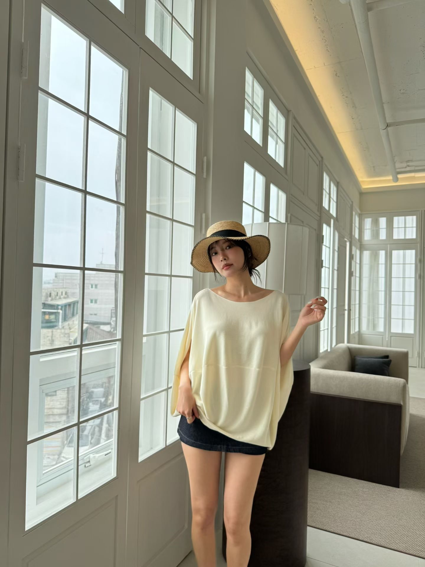 M11 蝙蝠袖斗蓬Top 