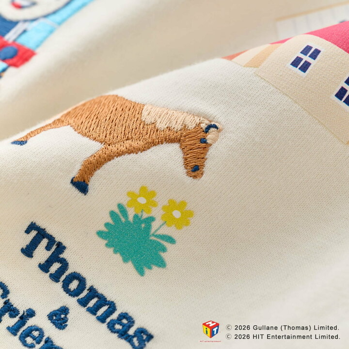 🇯🇵預訂 日本直送🇯🇵Petit Main x Thomas湯瑪士小火車系列四色刺繡短袖T恤