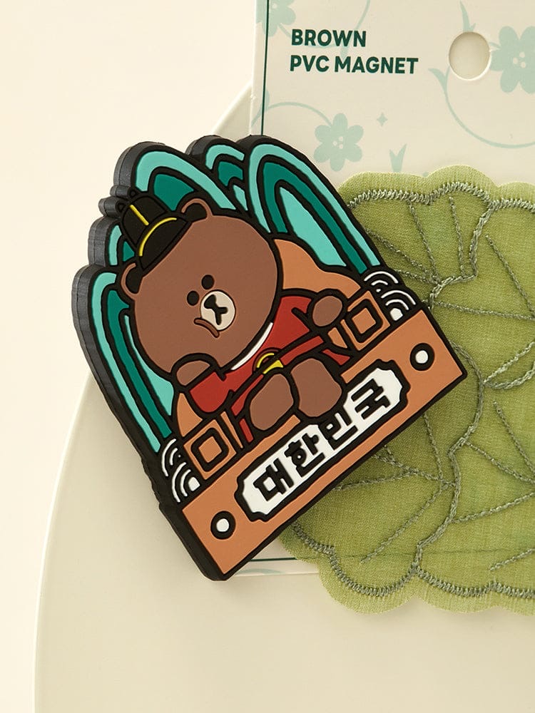 📦訂購 韓國代購 Line Friends K-SOUVENIR BROWN KING MAGNET 熊大磁石