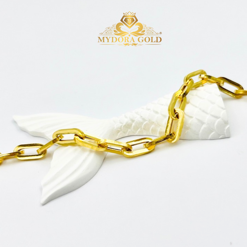 MYDORA Rantai Tangan PaperClip Chain l EMAS 916/22K