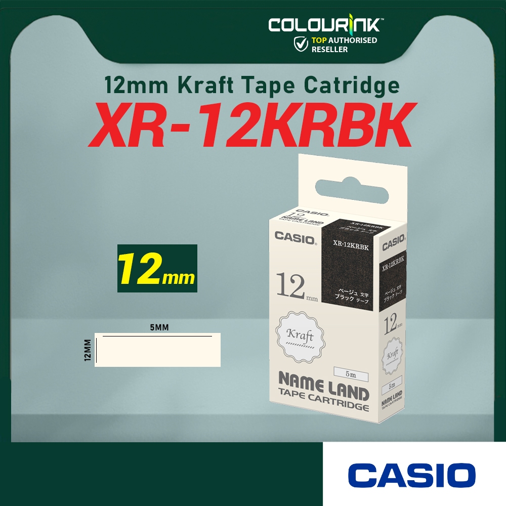 CASIO Genuine EZ Label Tape 6/9/12/18/24mm for KL-120 KL-130 KL-820 KL-60 KL-HD1 KL-8400 KL-G2