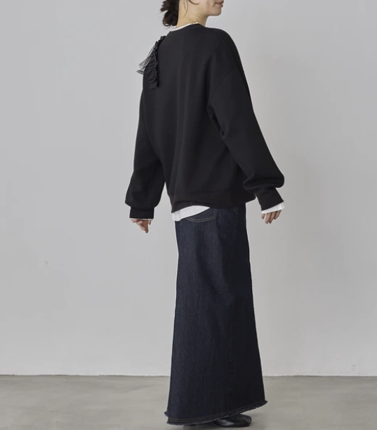 不對稱荷葉邊上衣 - 2026 流行穿搭  荷葉邊上衣 春夏時尚穿搭 成人休閒 日常穿搭 易於配搭 日本直送   #JP-I-260017