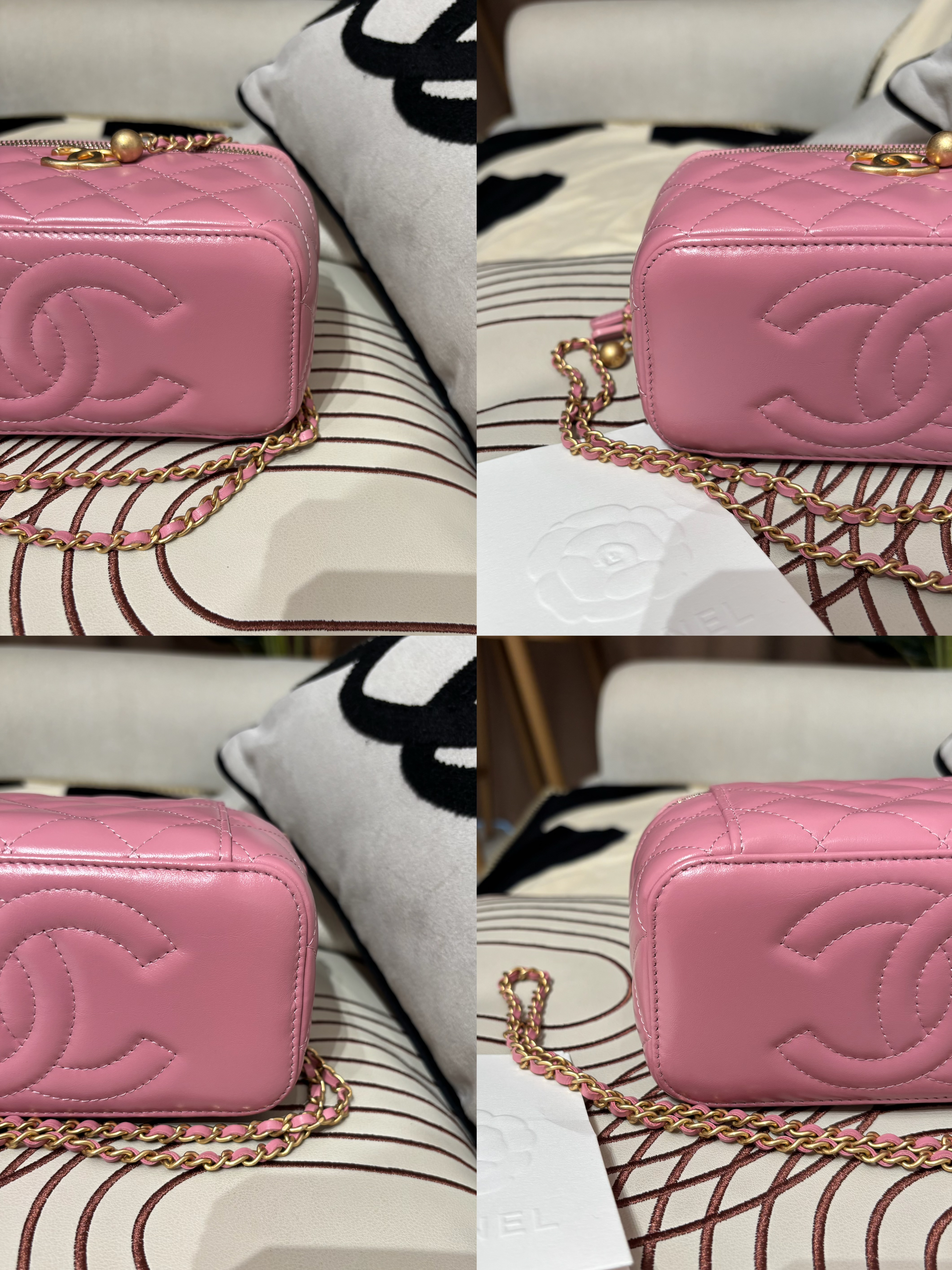 Chanel vanity with chain 小金球