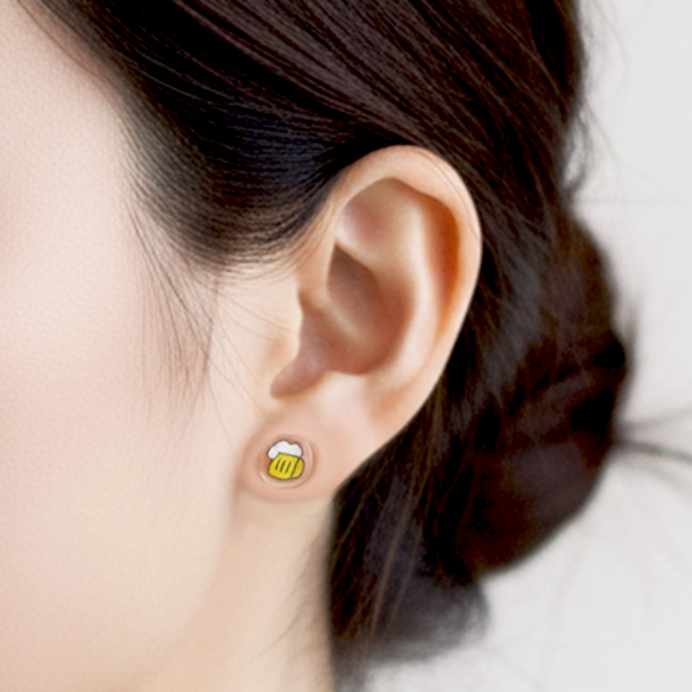 【台灣7-11 預購】JOGUMAN 壓克力耳環（TRICERA款）