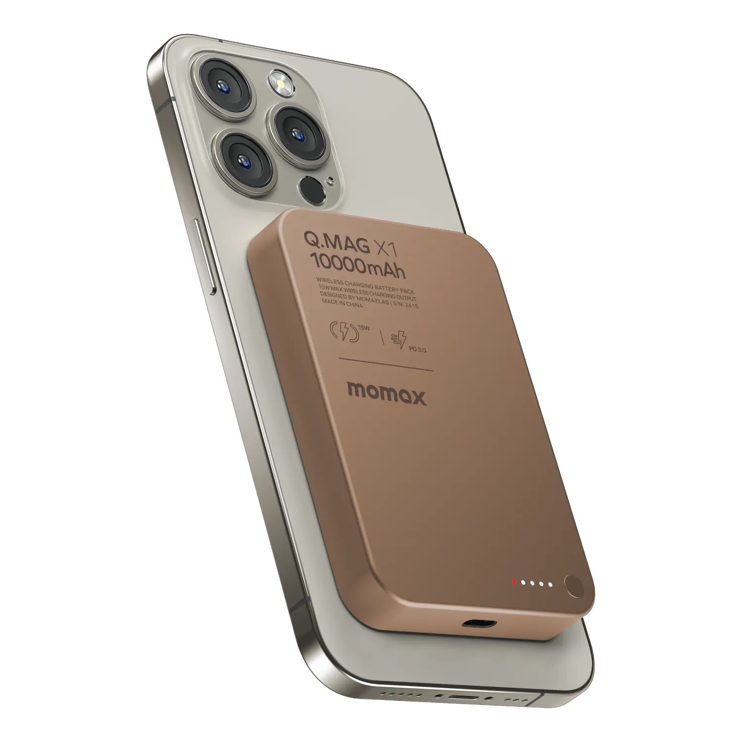 Momax  IP117 (3C追溯二維碼) Q.Mag X 10,000mAh 超薄磁吸流動電源 [3色選擇]