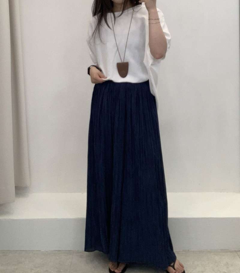 FP12_04  百摺闊褲 (3色)