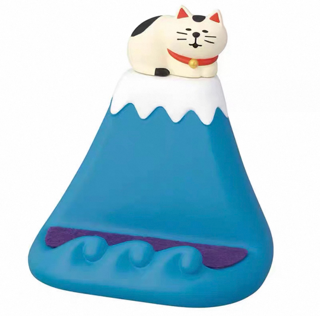 日本Decole富士山手機座筆座