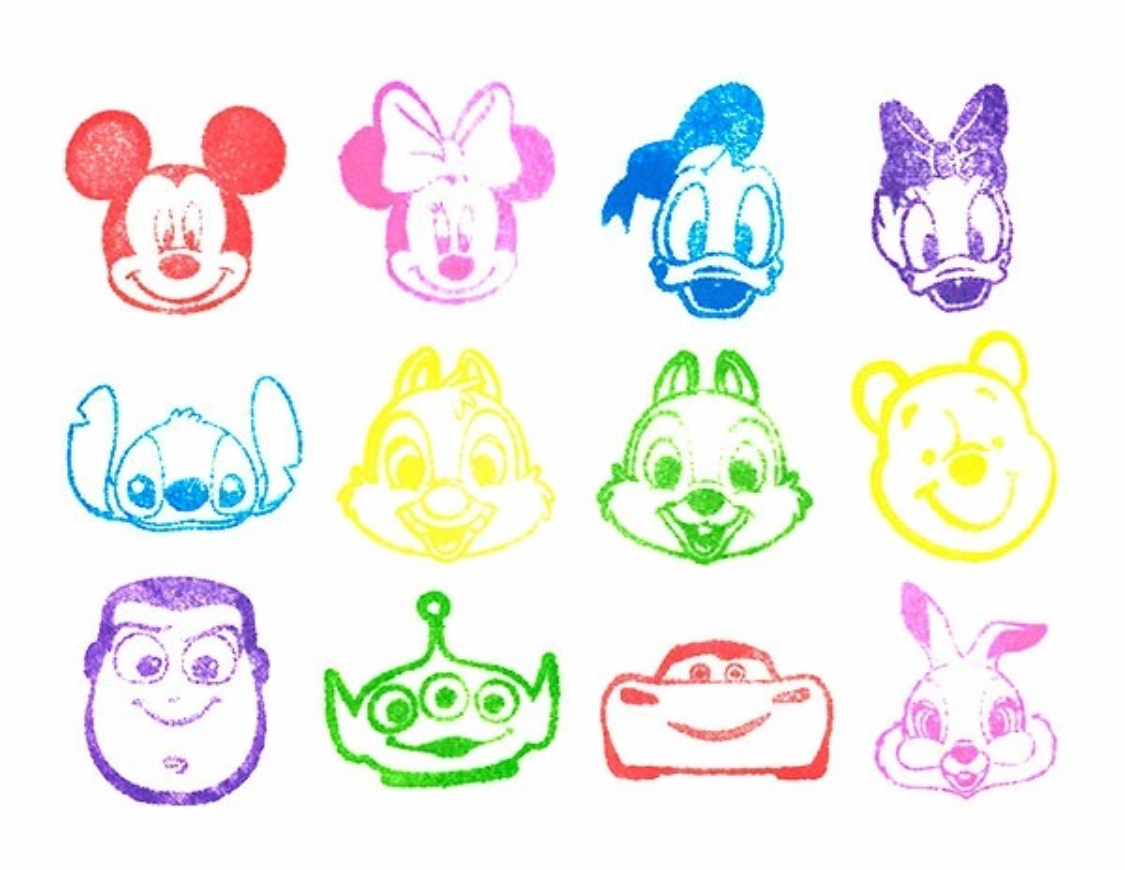 日本直送🇯🇵 -  聖誕玩具系列 -Disney 星形印章 (24入)