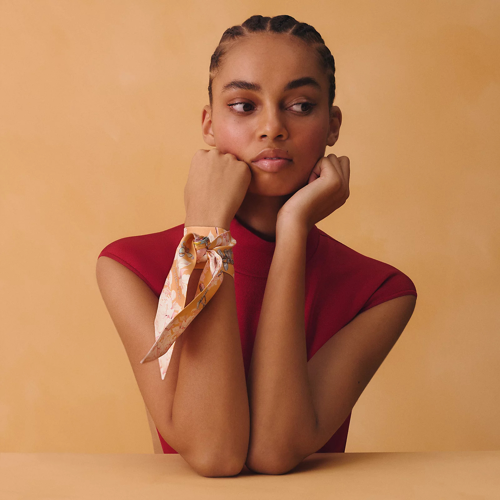 Hermès 全新🆕 100%絲 Equateur 圖案 Twilly