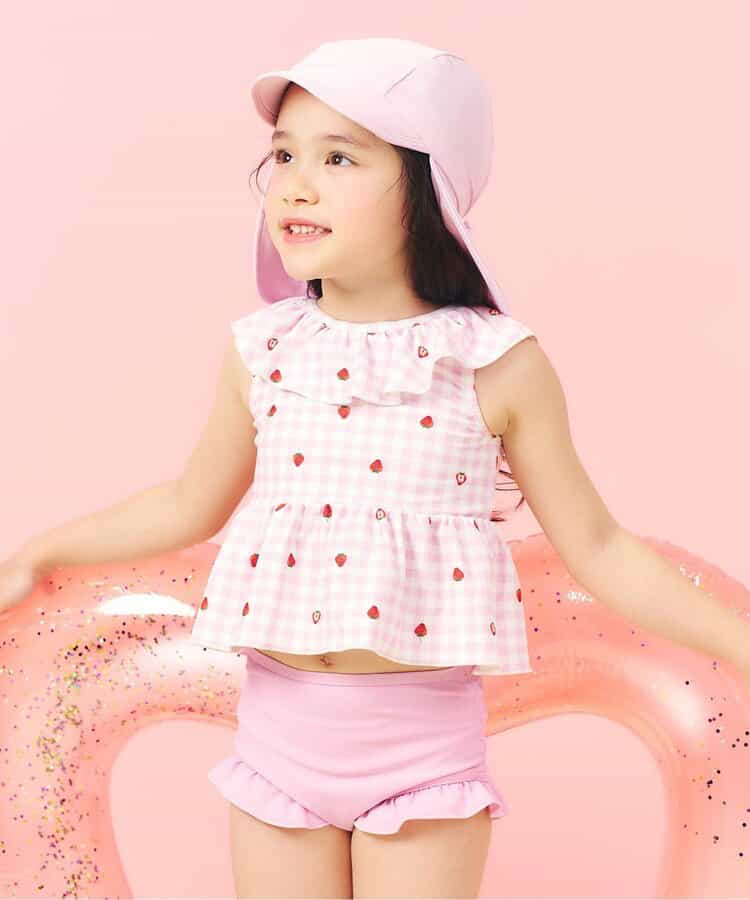 🇯🇵預訂 日本直送🇯🇵Apres les cours六色圖案印花荷葉邊後背V領分體泳衣