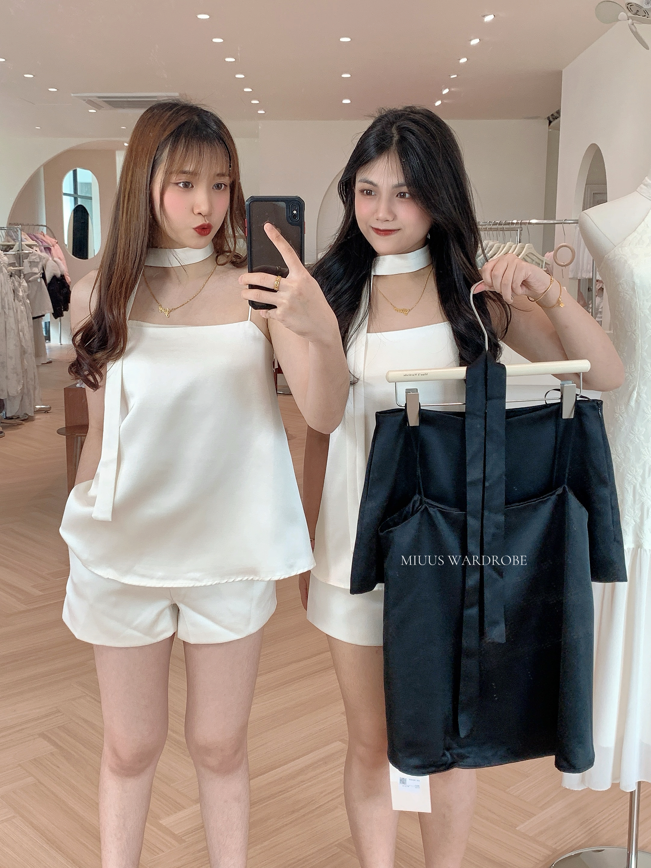 4340 缎面两件套+飘带套装