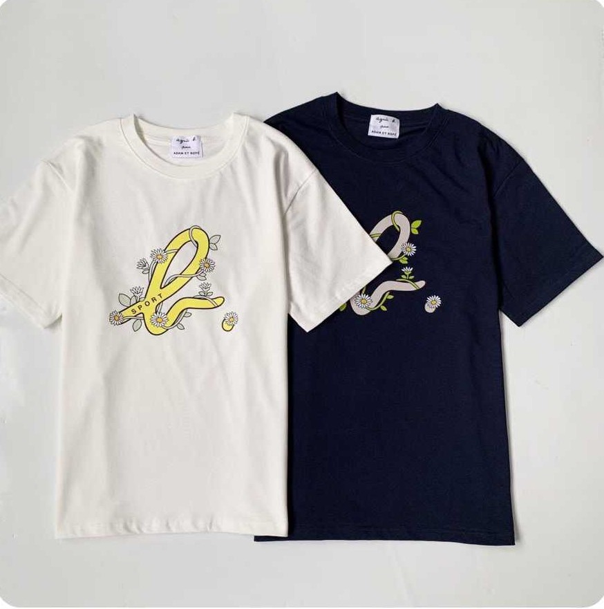 預訂 agnes b. WOMEN'S FLOWER b. LOGO短袖Tee [貨號26A417]