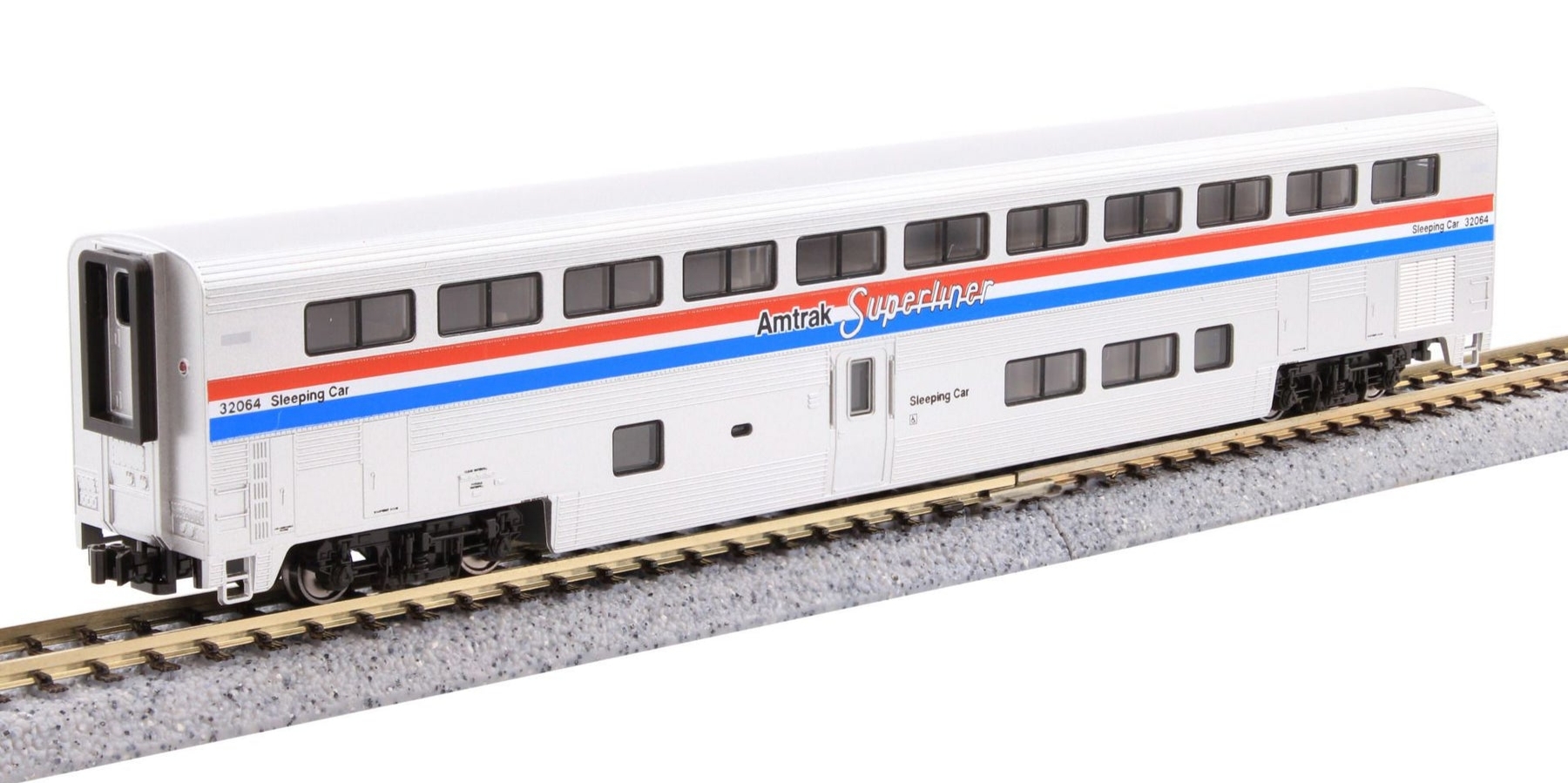 Kato 美鐵 Amtrak® F40PH 柴油機車與 Superliner® Phase III 雙層客車 4 輛組（預裝 DCC 數碼音效版）