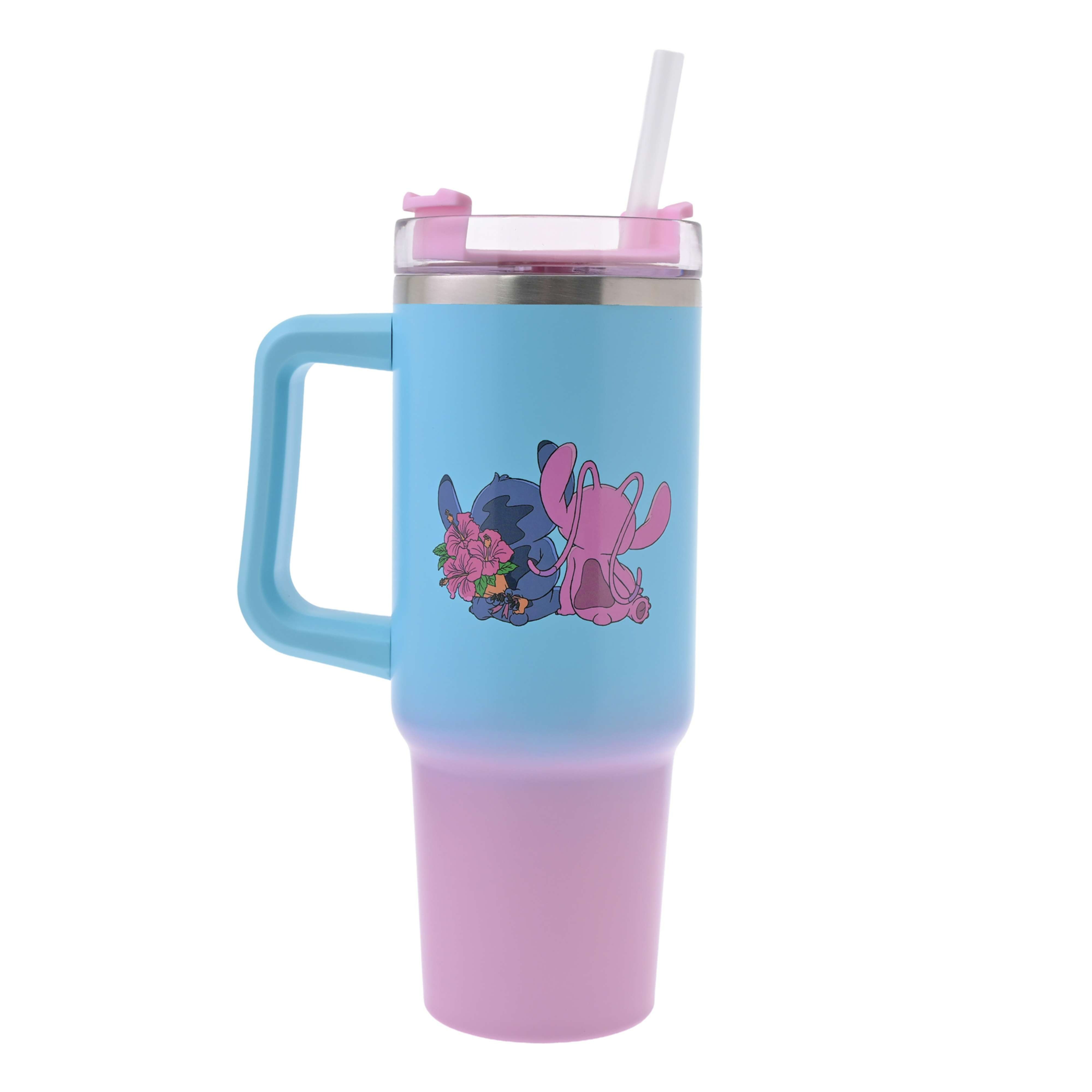 🌸 【預訂】不鏽鋼水杯930ml - STITCH ＆ ANGEL