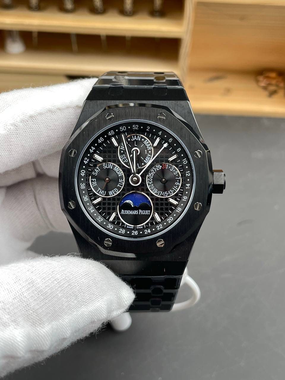 🚀爱彼黑陶瓷26579真月相 皇家橡树/41mm/5134机💯