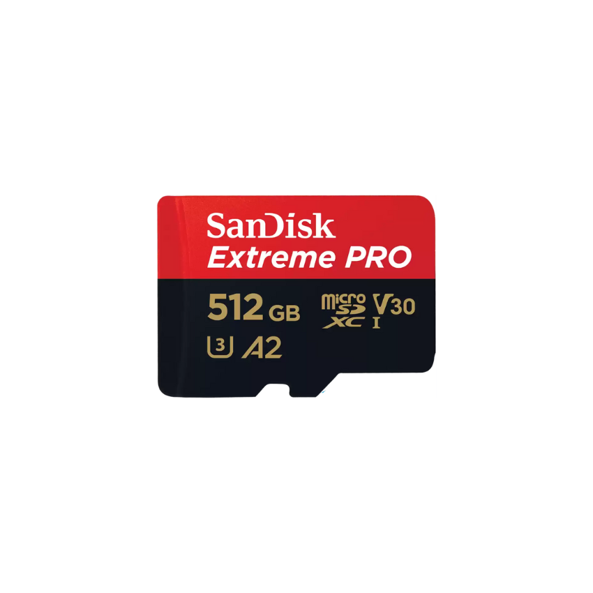 SanDisk Extreme Pro 512GB microSDXC UHS-I 200MB/R 140MB/W Card With Adapter  記憶卡香港行貨