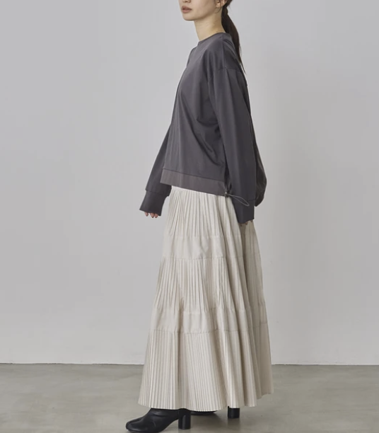 拼接設計上衣 - 2026 流行穿搭  長䄂上衣 春夏時尚穿搭 獨特設計 成人休閒 日常穿搭 易於配搭 日本直送   #JP-I-260024