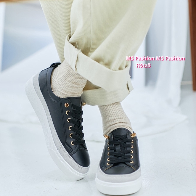 R6128 韓國🇰🇷拼色免綁帶Sneakers