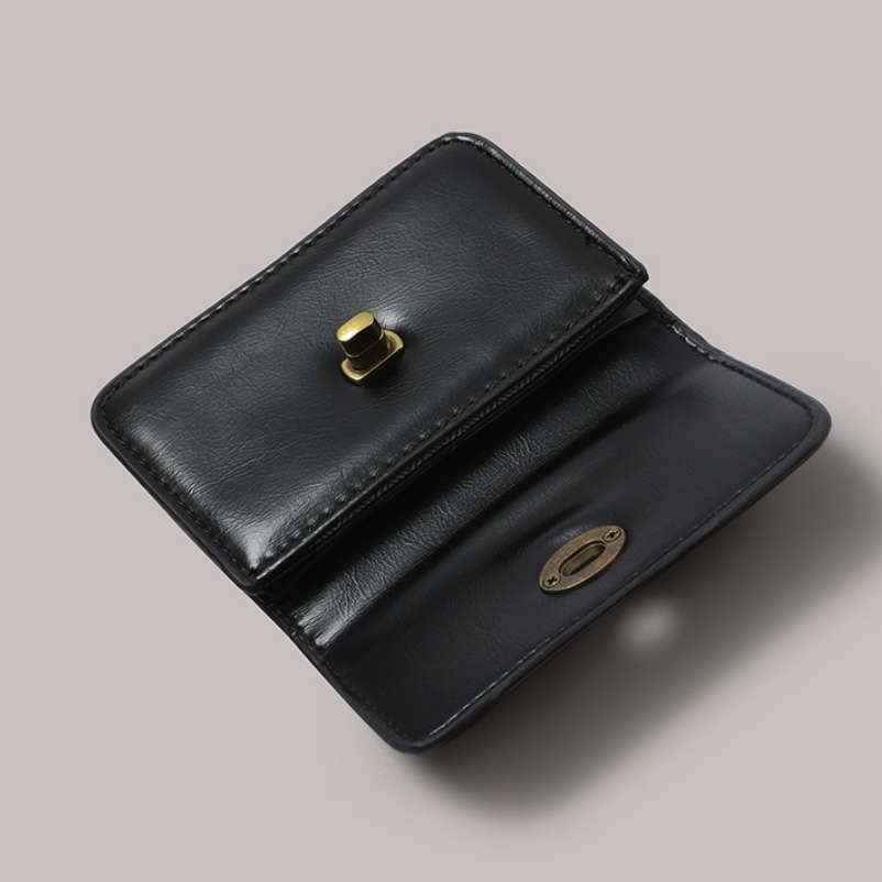  【預訂】 LAMINEZ  Flat Gold Wallet - Black / Brown