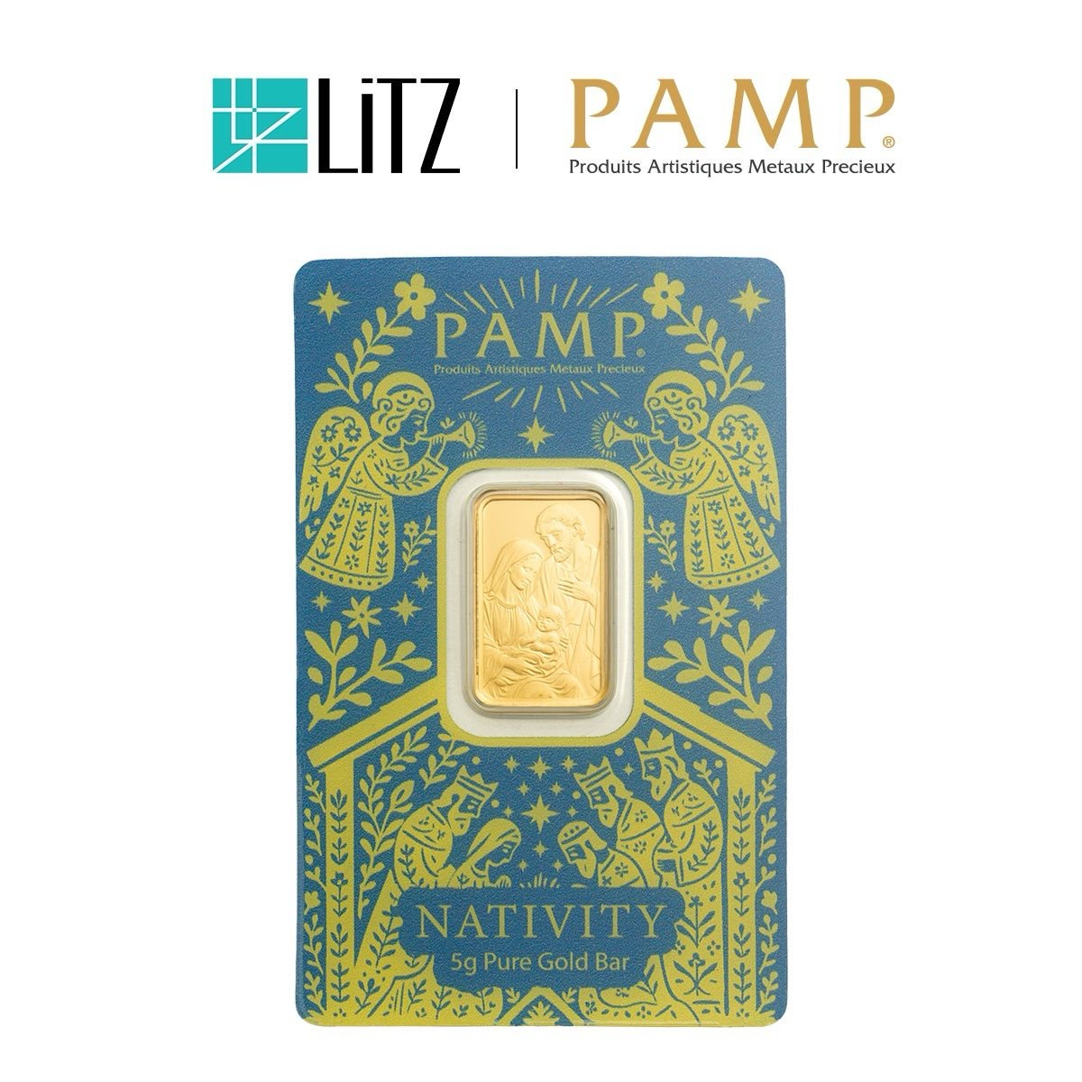 [5 gram] LITZ PAMP The Nativity Limited Edition Gold Bar (999.9) PG088