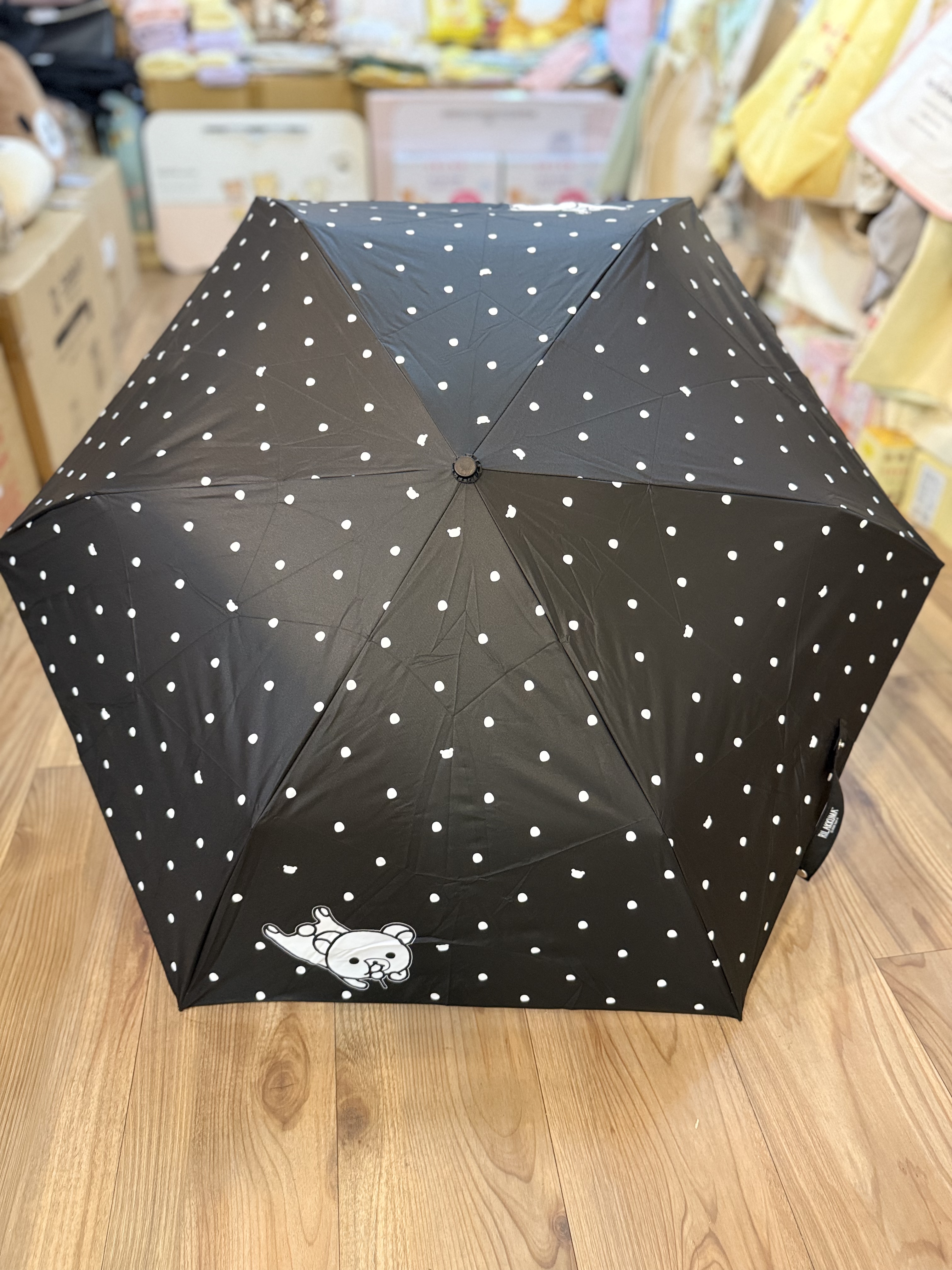 《預訂貨品》全新韓國限定 Rilakkuma黑白系列防UV縮骨雨傘