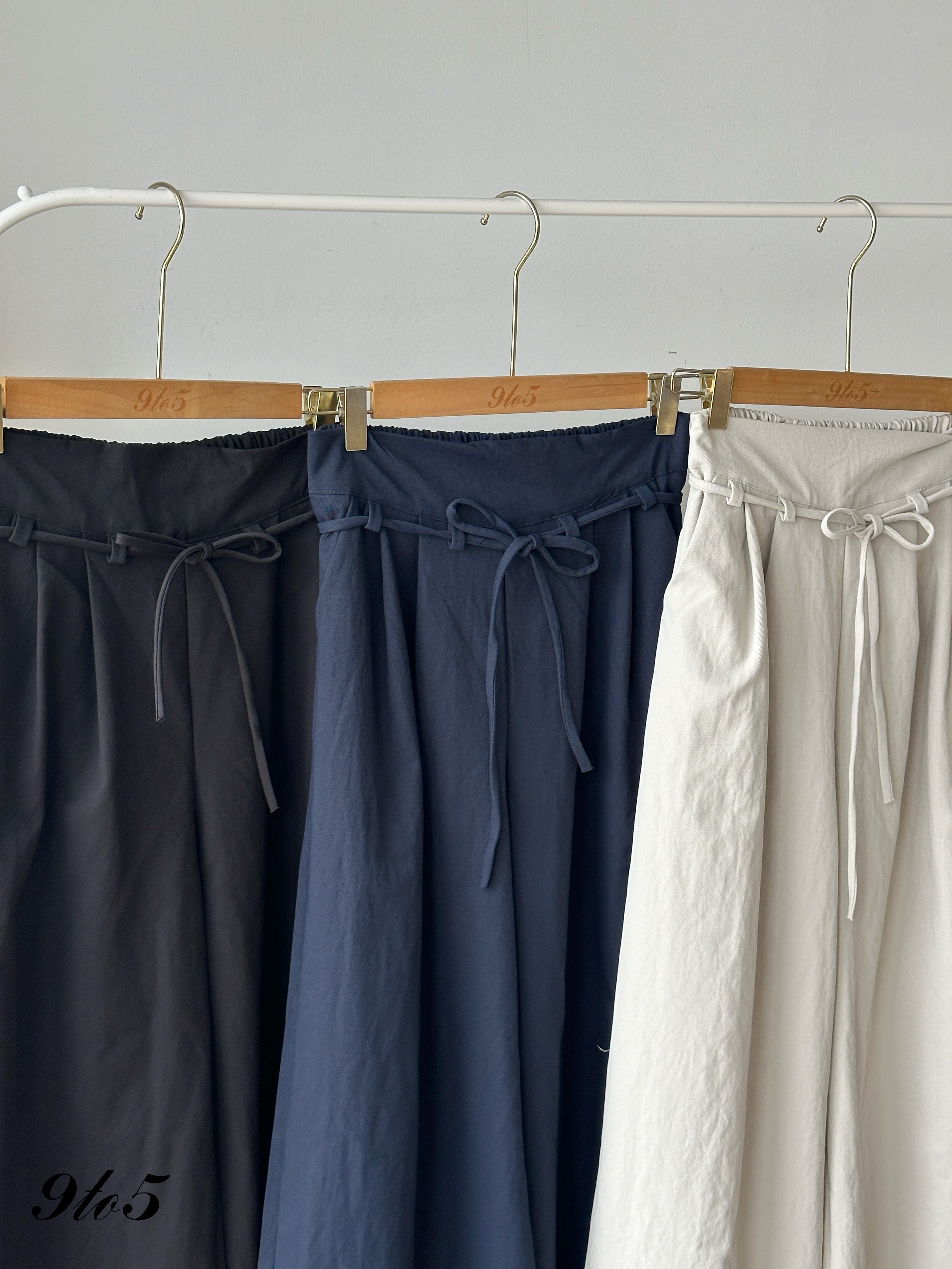 S1849 Wide Leg Long Pants - 5 Colors 