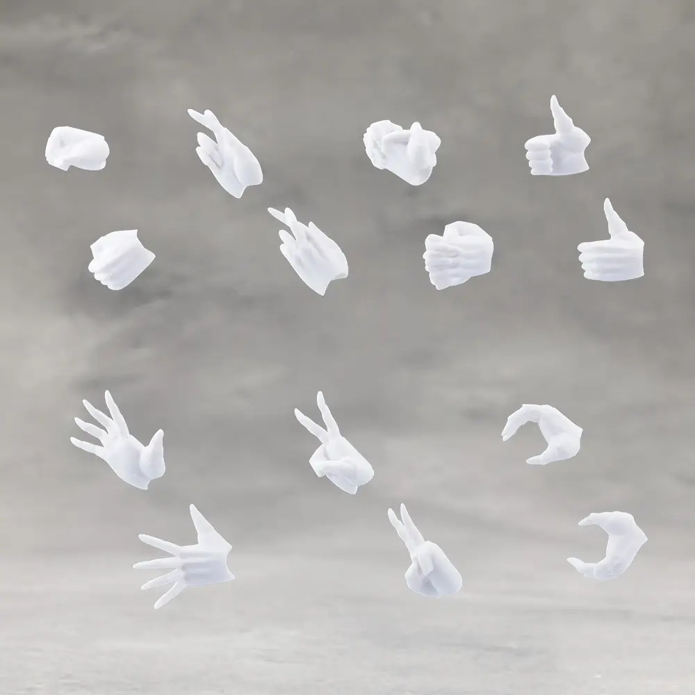 Megalomaria M.S.G EX Hand Unit [Female Type A] White Ver. (Megalomaria Unlimited Universe)