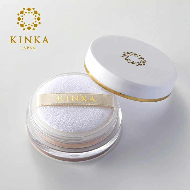 日本製 KINKA 高滲透力保濕金箔蜜粉｜粉嫩提亮・保濕升級  Kinka Gold Face Powder