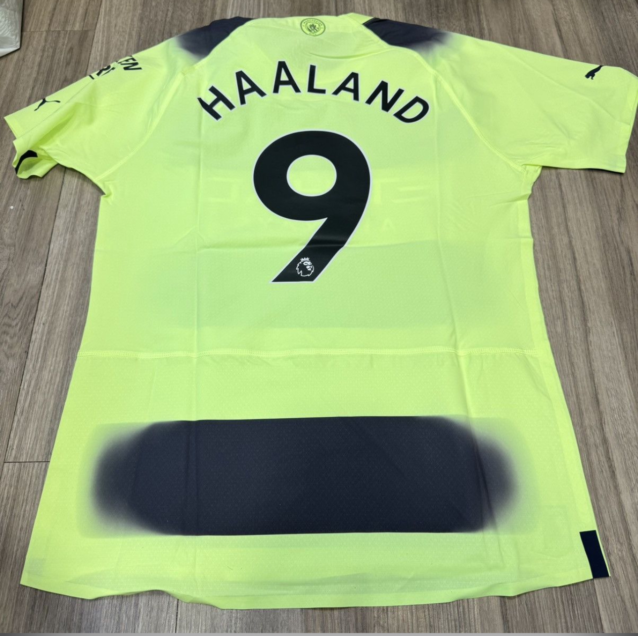 Manchester City 22/23 player issue away shirt #9 Haaland