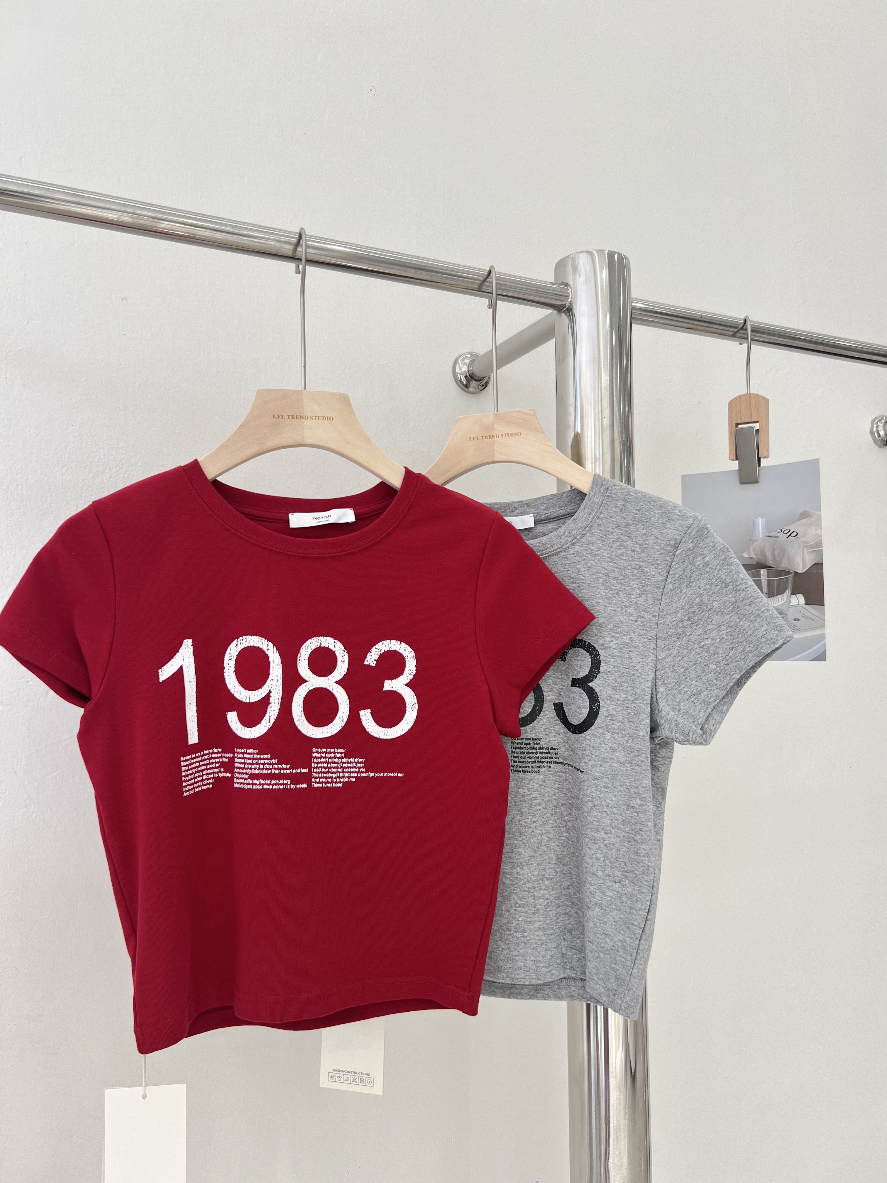 6954 美式复古字母印花