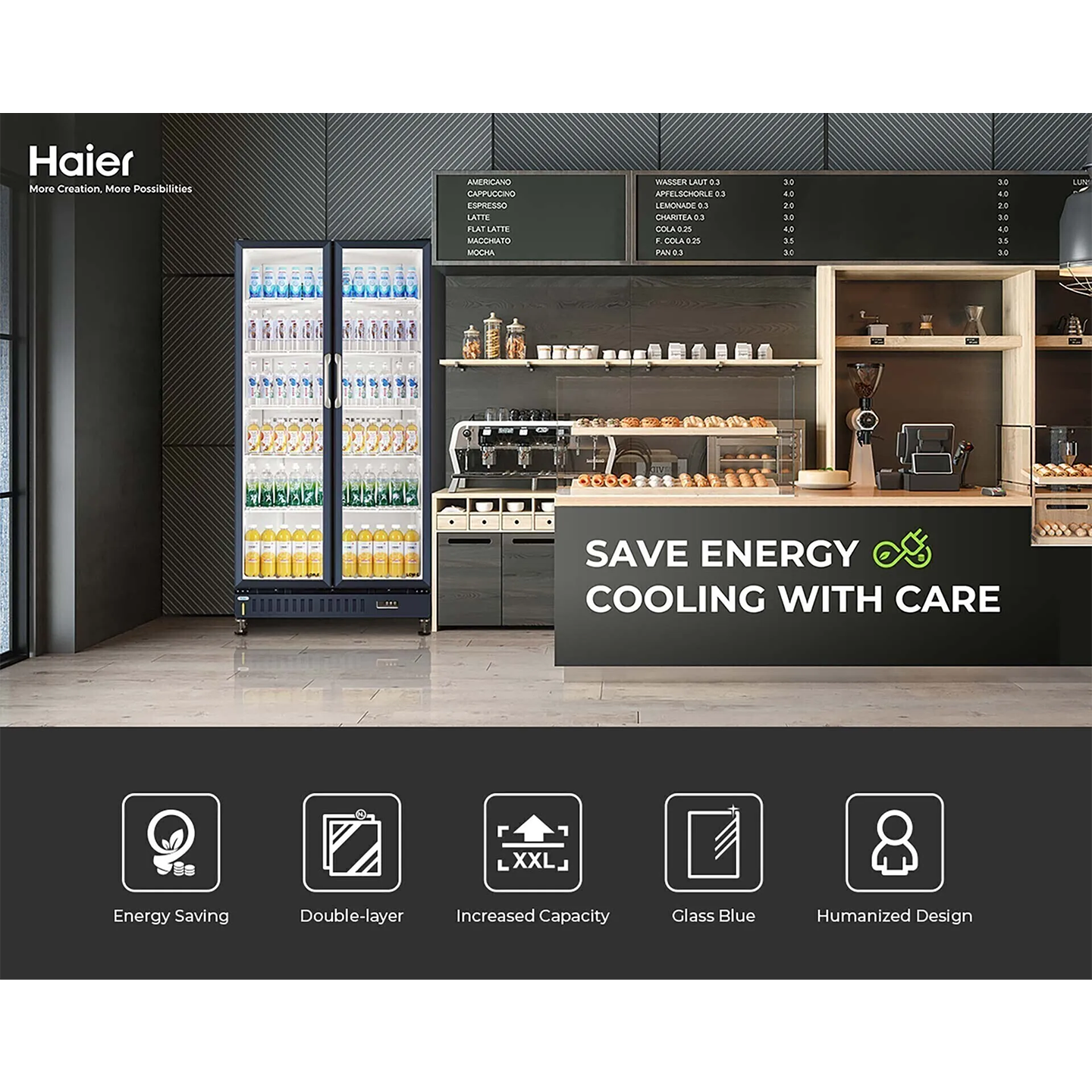 Haier 798L Showcase Chiller (SC-865E)